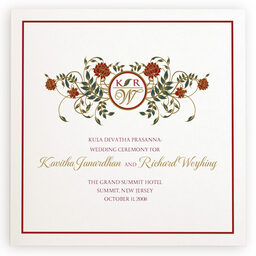 Photograph of Shadi (Square) Wedding Programs