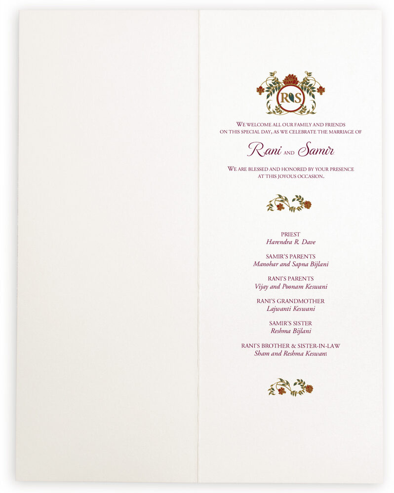 Photograph of Shadi Wedding Programs