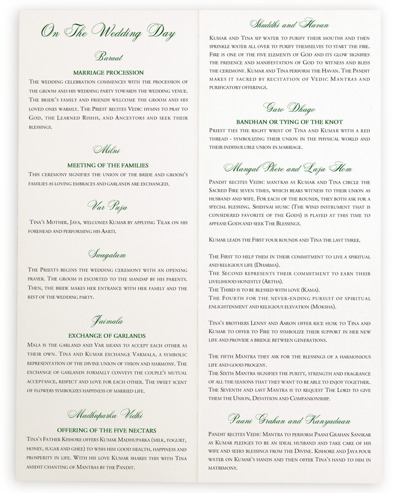 Photograph of Taj Mahal Wedding Programs