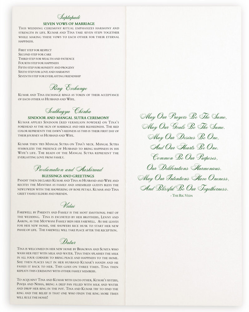 Photograph of Taj Mahal Wedding Programs
