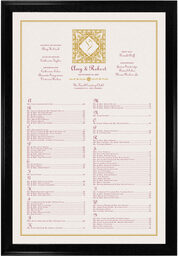 Photograph of Paisley Ganesha Monogram Seating Charts