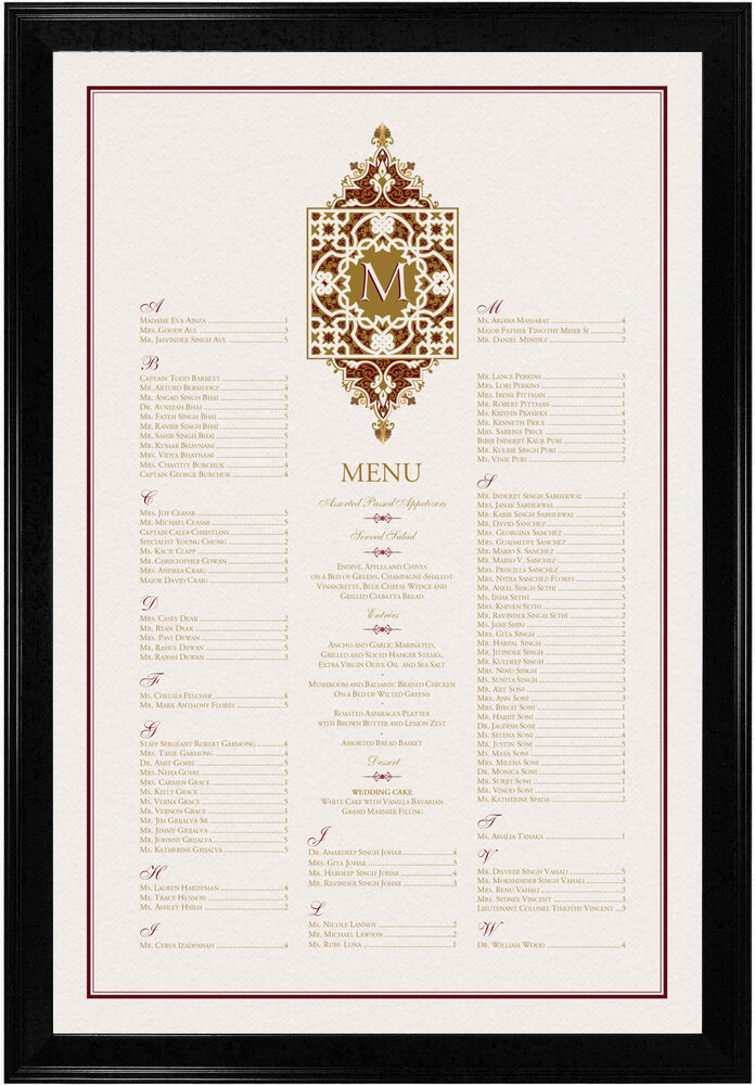 Photograph of Dharma-Enlightened Seating Charts
