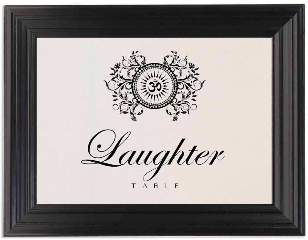 Framed Photograph of Gingee Om Table Names