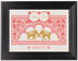 Framed Photograph of Paisley Bandana Elephants Table Names