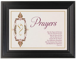 Framed Photograph of Taj Mahal Ganesha Rig Veda Table Names