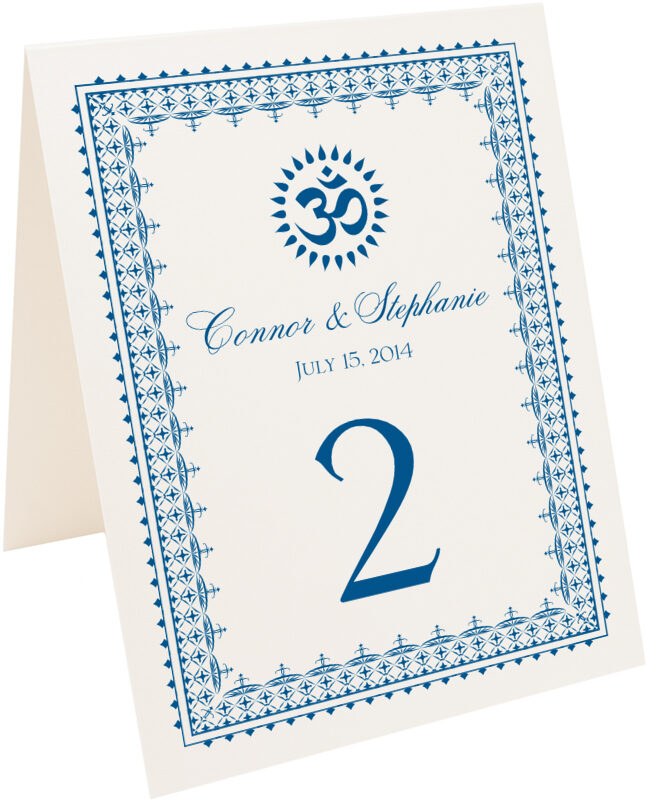 Photograph of Tented Dreaming Om Table Numbers