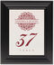 Framed Photograph of Mandala Monogram Table Numbers