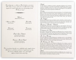 Photograph of Branched-Two Trees Wedding Programs