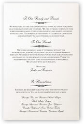 Photograph of Branched-Two Trees Wedding Programs