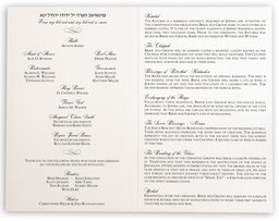 Photograph of Me She Barach Wedding Programs