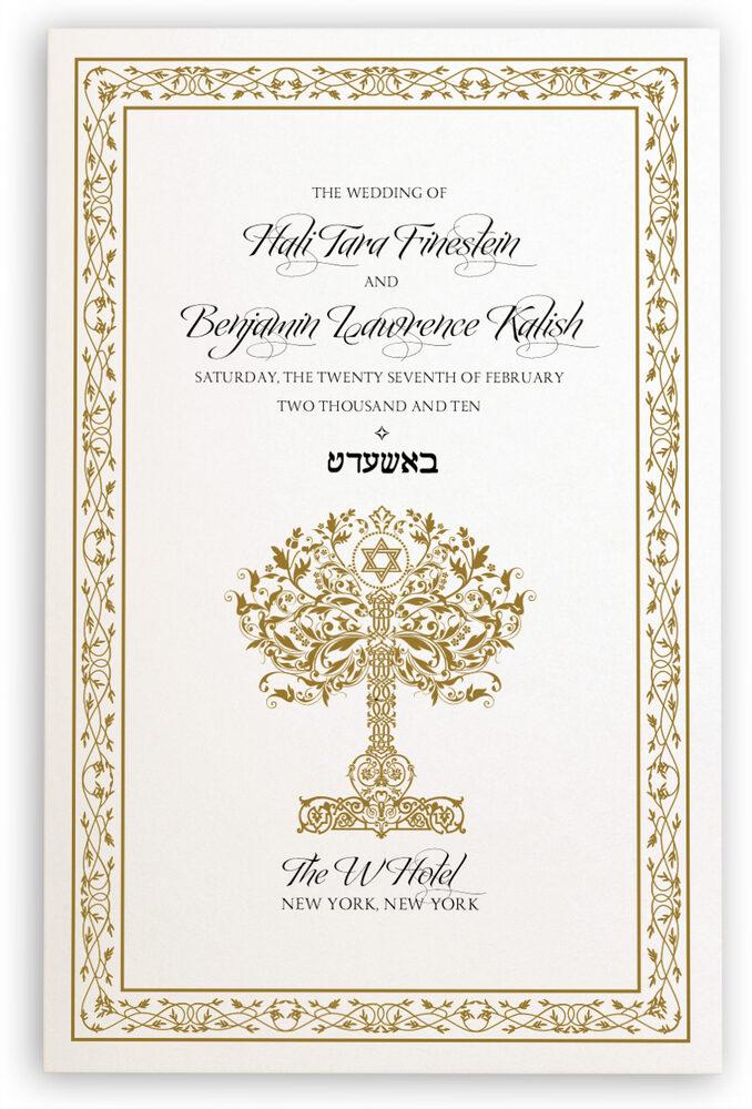 Photograph of Prayer for Israel-Jewish Wedding Programs