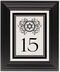 Framed Photograph of Gingee Star of David Table Numbers