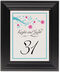 Framed Photograph of Star Vine Table Numbers