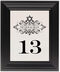 Framed Photograph of Vintage Star of David Table Numbers