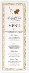 Photograph of Maple Twist Wedding Menus