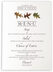 Photograph of Oak Pattern Wedding Menus