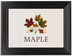 Framed Photograph of Autumn Leaf Banner Table Names