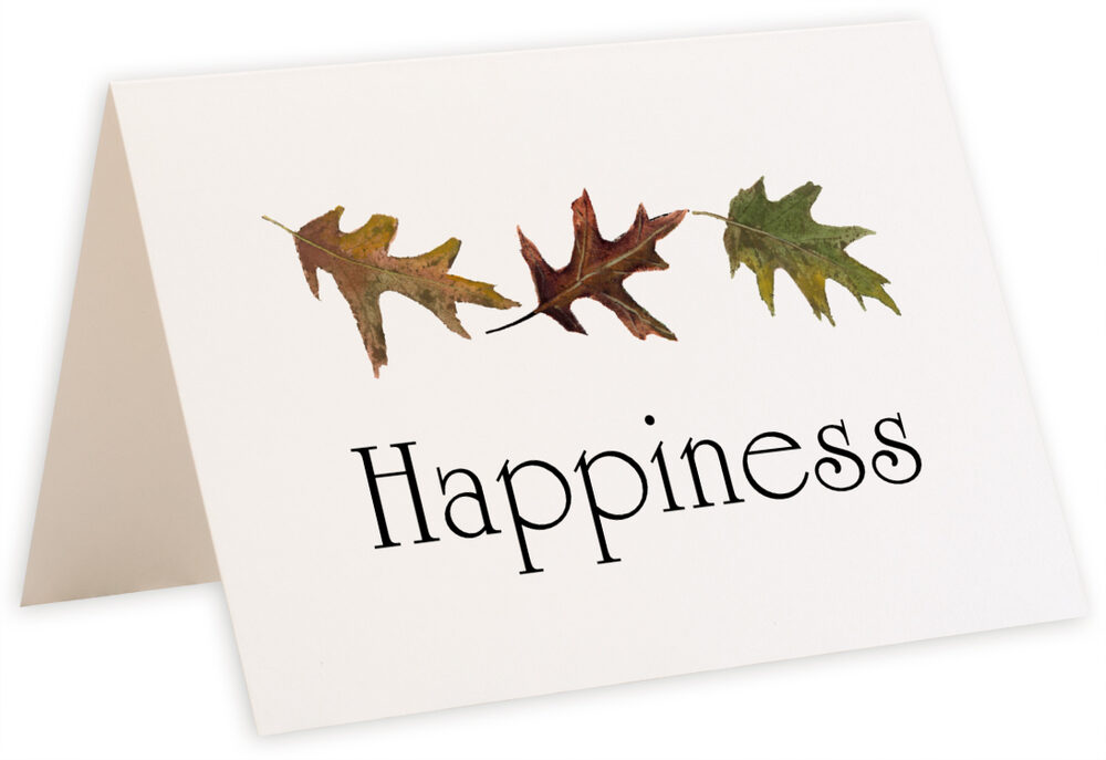Photograph of Tented Leaf Pattern Assortment Table Names