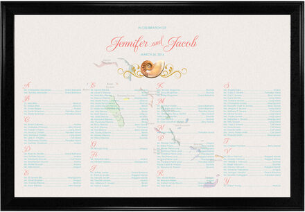 Travel Themed Seating Chart