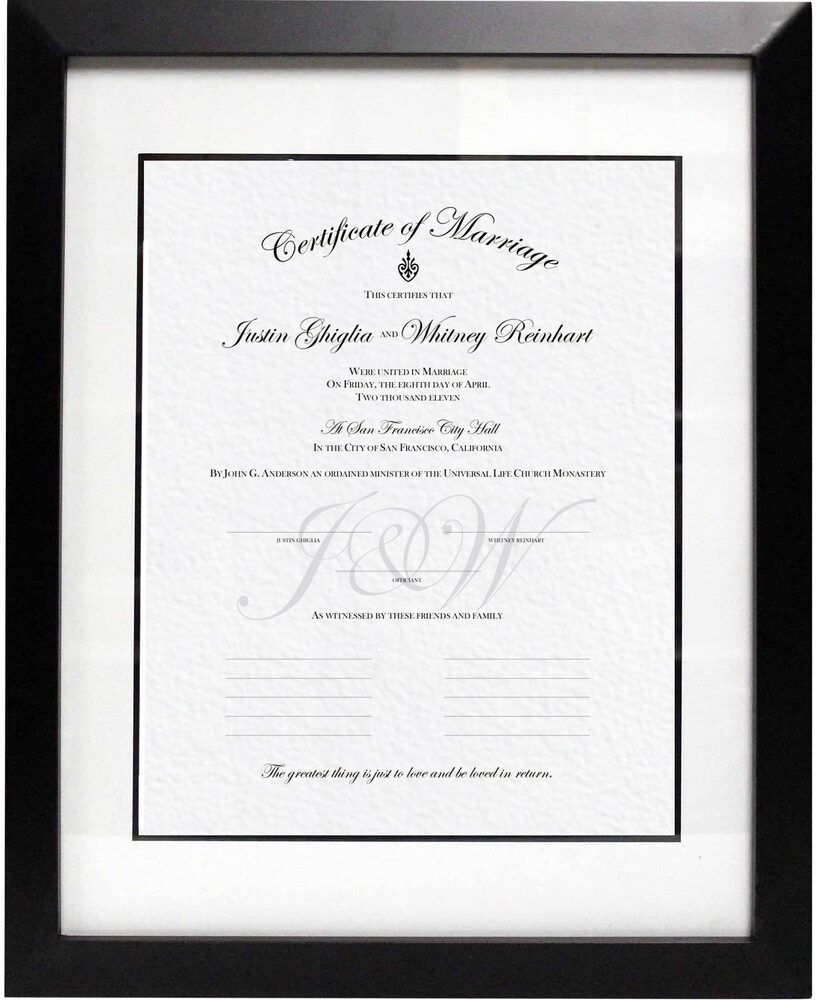 Photograph of Arch Traditional Wedding Certificates