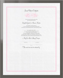Photograph of Curly Sue - Sacred Union Wedding Certificates