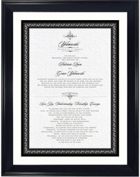 Photograph of Love, Joy and Understanding... Wedding Certificates
