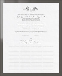 Photograph of Miss Le Gatees and Imperial Wedding Certificates