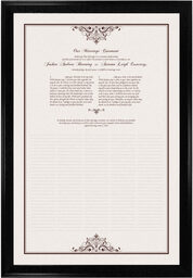 Photograph of Oki Sun Marriage Covenant Wedding Certificates