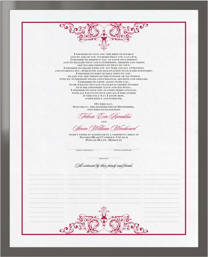 Photograph of Song Wedding Certificates
