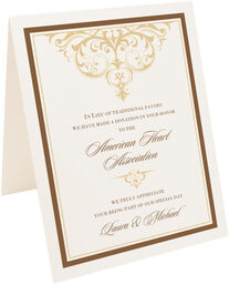 Photograph of Tented Abbey Cocktail Top Donation Card Donation Cards