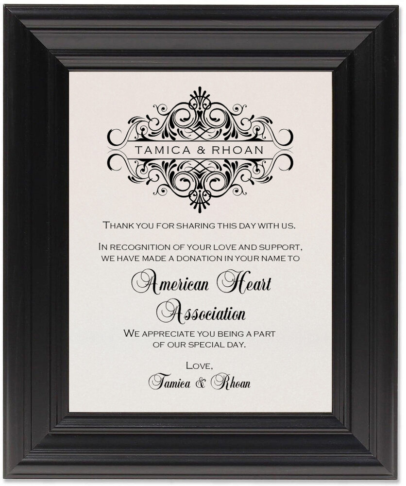 Framed Photograph of Accordion Donation Cards