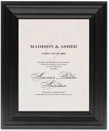 Framed Photograph of Classic 11 Donation Cards