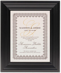 Framed Photograph of Classic 12 Donation Cards