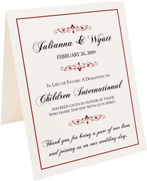 Photograph of Tented Classic 2 Donation Cards