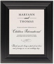 Framed Photograph of Classic 7 Donation Cards