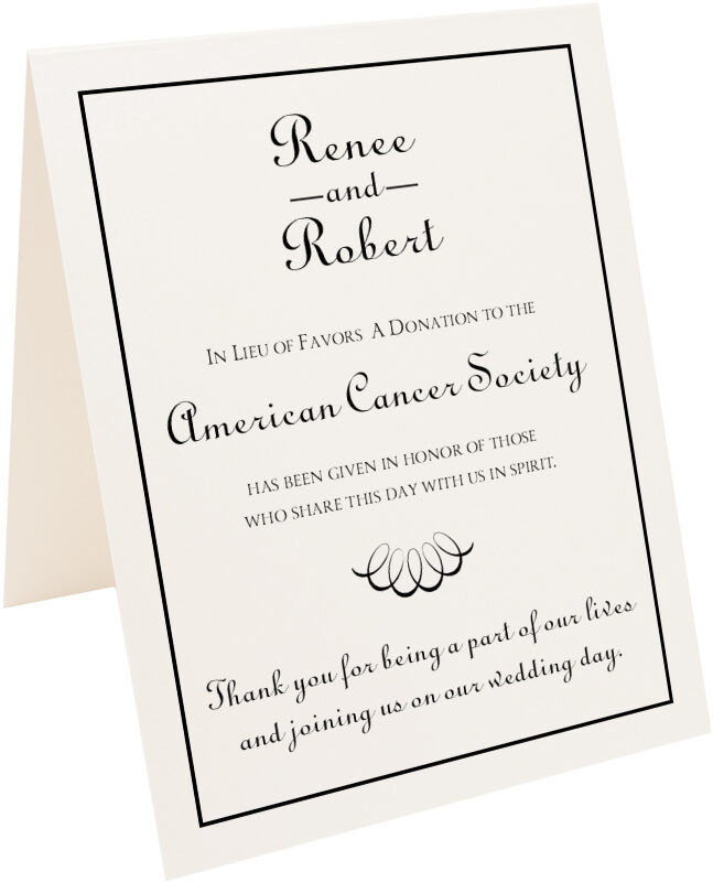 Photograph of Tented Classic 8 Donation Cards