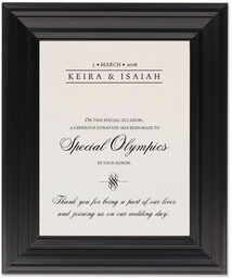 Framed Photograph of Classic 9 Donation Cards