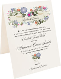 Photograph of Tented Garden Flurry Donation Cards