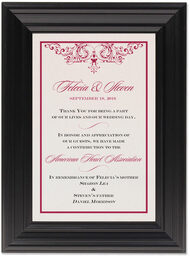 Framed Photograph of Song Donation Cards