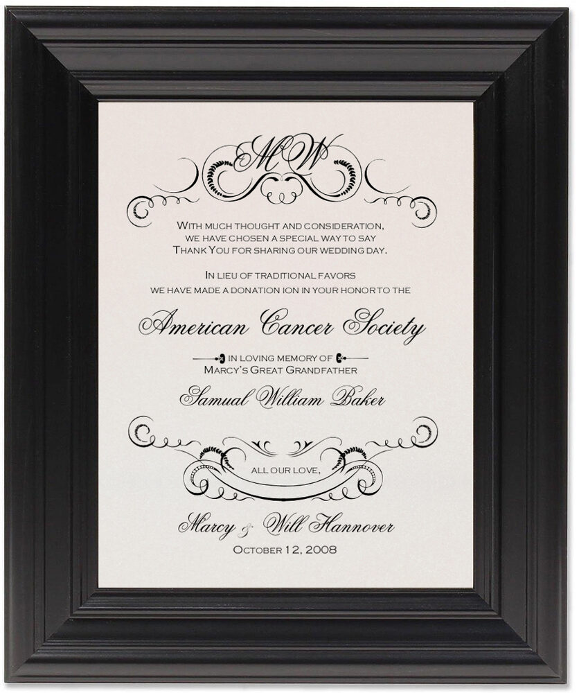 Framed Photograph of Victorian Frame 0094 Donation Cards