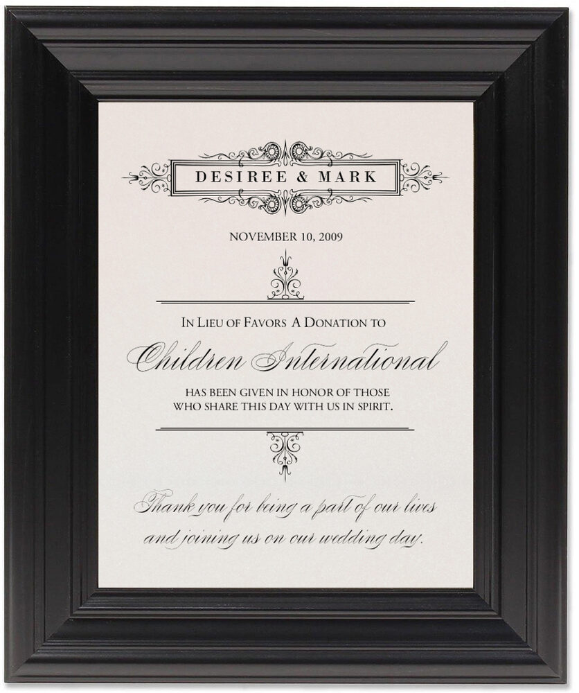 Framed Photograph of Victorian Frame 0098 Donation Cards