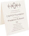 Photograph of Tented Brownstone Brackets Donation Cards