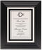 Framed Photograph of Copperplate Monogram Donation Cards
