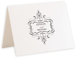 Photograph of Tented Monsieur Victorian Frame Donation Cards