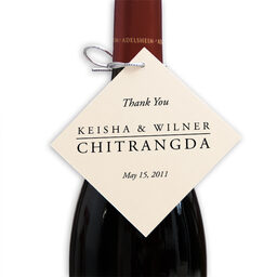 Photograph of Garamond Monogram Favor Tags