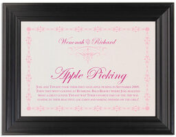 Framed Photograph of A Kiss Goodnight Memorabilia Cards