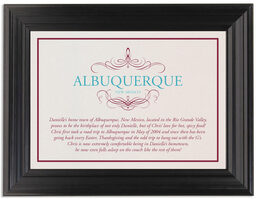 Framed Photograph of Flourish Monogram 04 Memorabilia Cards