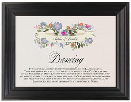 Framed Photograph of Garden Flurry Memorabilia Cards