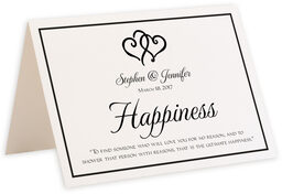 Photograph of Tented Linked Hearts Memorabilia Cards