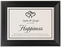 Framed Photograph of Linked Hearts Memorabilia Cards